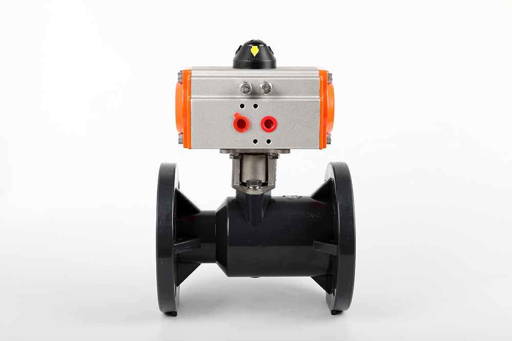 铁锋气动法兰一体球阀